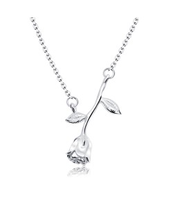 Lovely Rose Silver Necklace SPE-5481